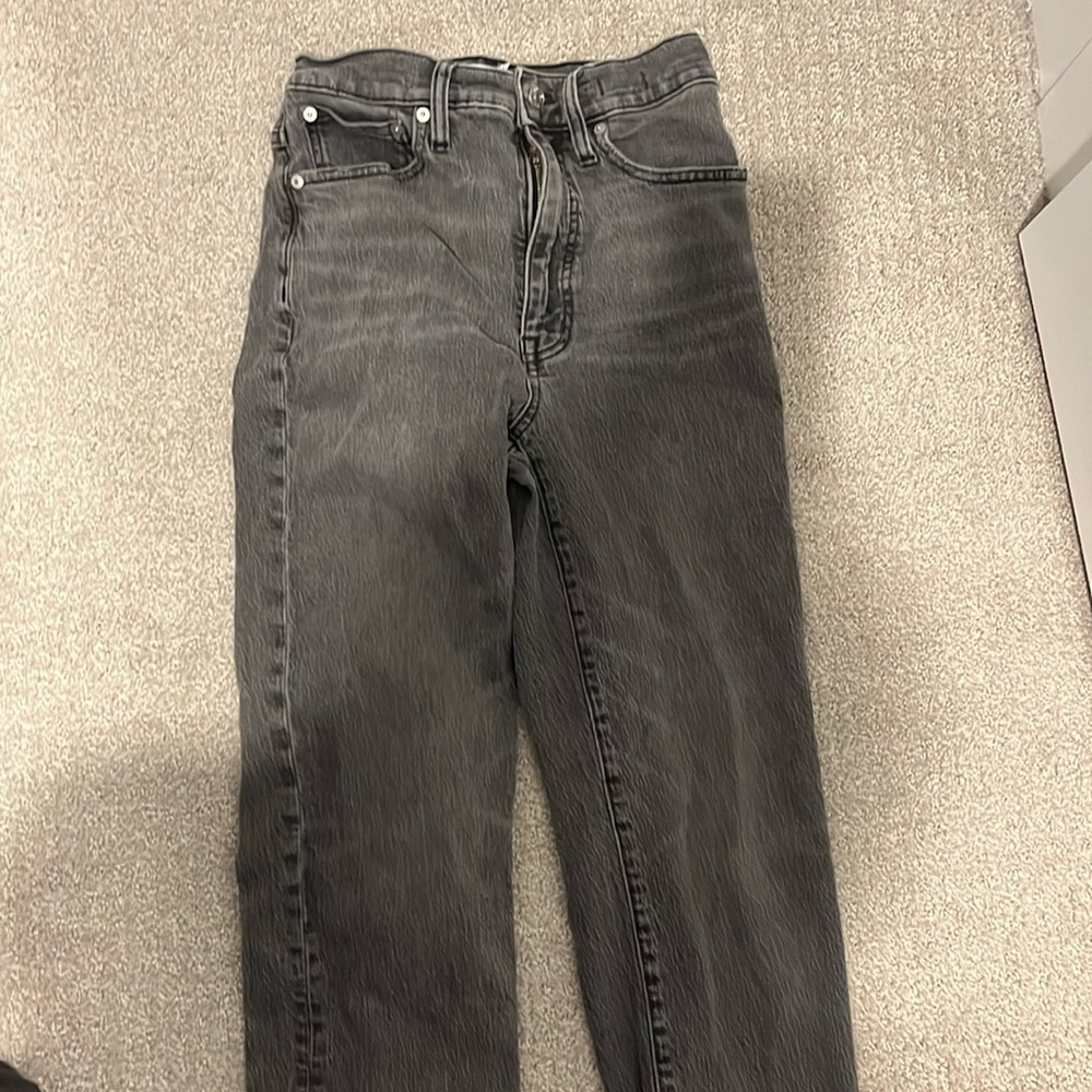Madewell Perfect Vintage Jean Straight 25, dark grey wash